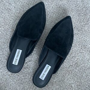 Steve Madden Scip Black suede pointed toe mule size 7.5